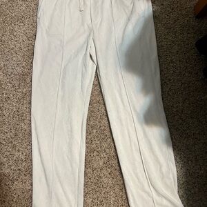 H&M cream sweat pants